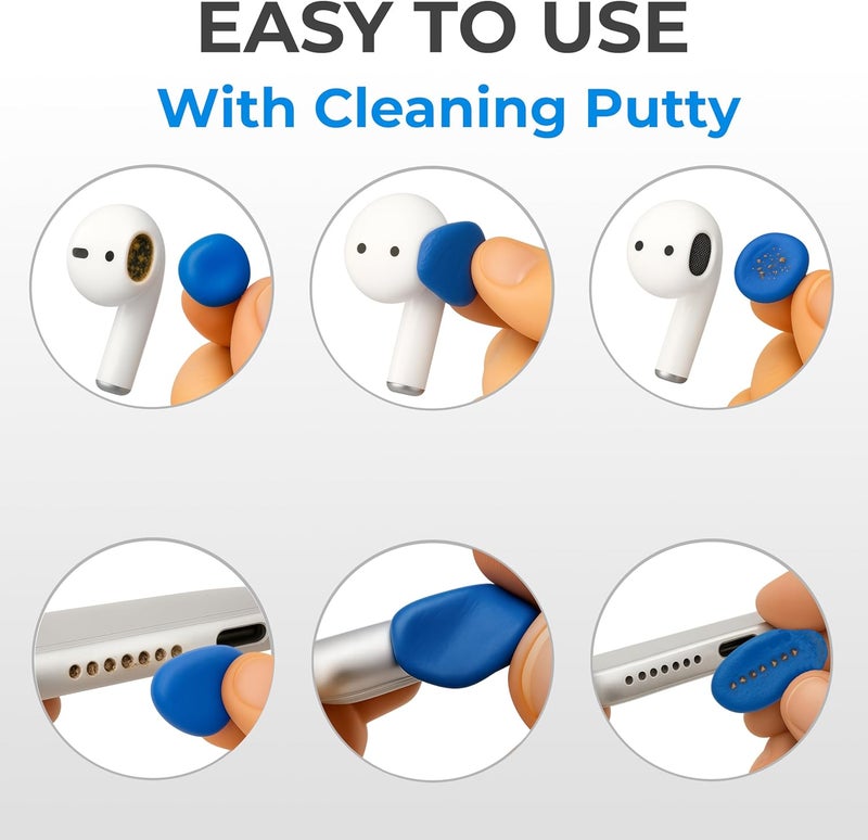 tagplus for Airpod Cleaner Kit + Pro Cleaning Tool - Compatible for Earbud Cleaning kit for iPhone Cleaning Kit for iPhone Cleaner Kit for Airpods Cleaning Kit Cleaning Putty Phone Cleaning Kit - Image 2